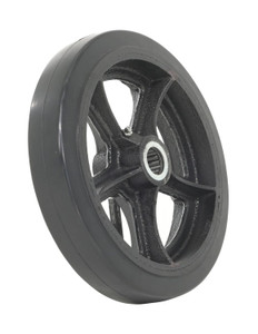 Vestil Mold On Rubber Wheel - 10 In. Diameter 2 In. Width 750 lb - Black