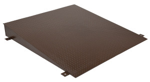 Vestil Steel Approach Ramp For Lowered Height Truck Scissor Dock Lift - 8 In. x 48 In. - Brown