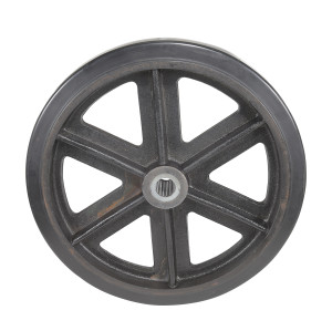 Vestil Mold On Rubber Wheel - 18 In. Diameter x 3 In. Width 1550 lb - Black