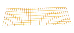 Vestil Steel Bolt On Wire Mesh - 60 In. Length For Square Safety Handrail - Yellow