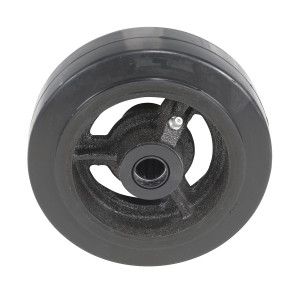 Vestil Mold On Rubber Wheel - 6 In. Diameter x 2 In. Width 550 lb - Black