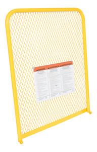Vestil Steel Work Platform - 84 In. Back Height x 36 In. Wide - Yellow