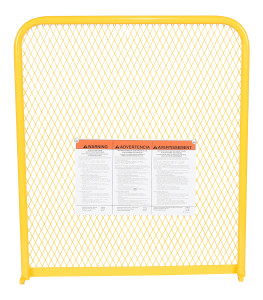 Vestil Steel Work Platform - 84 In. Back Height x 36 In. Wide - Yellow