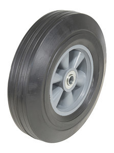 Vestil Hard Rubber Wheel - 10 In. Diameter x 2-1/2 In. Width 400 lb - Black