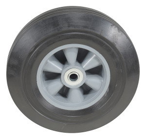 Vestil Hard Rubber Wheel - 10 In. Diameter x 2-1/2 In. Width 400 lb - Black