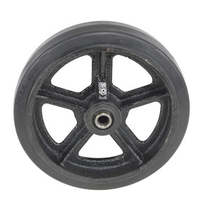 Vestil Mold On Rubber Wheel - 8 In. Diameter x 2 In. Width 600 lb - Black
