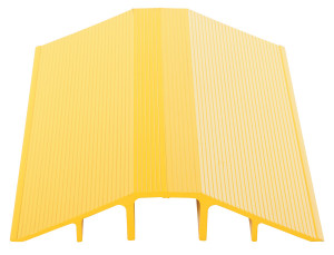 Vestil Aluminum Extruded Hose/Cable Crossover - 36 In. Length - Yellow