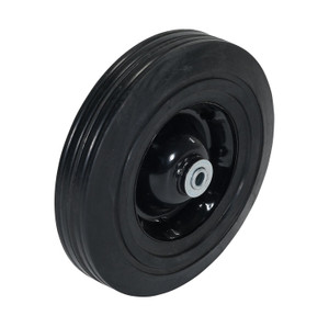 Vestil Hard Rubber Wheel - 10 In. Diameter x 2-1/2 In. Width 1/2 In. Bearing 400 lb - Black
