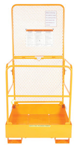 Vestil Steel Fold Down Steel Work Platform - 37 In. x 37 In. 600 lb - Yellow