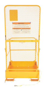 Vestil Steel Fold Down Steel Work Platform - 37 In. x 37 In. 600 lb - Yellow