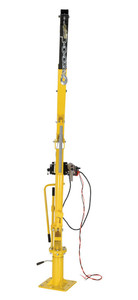 Vestil Steel DC Powered Winch Truck Jib Crane - 44 In. Reach 1,000 lb Extended - Yellow