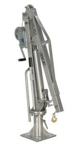 Vestil Galvanized Steel Winch Truck Jib Crane - 52 In. Reach 1,000 lb Extended - Gray