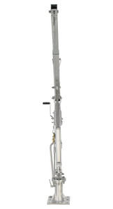 Vestil Galvanized Steel Winch Truck Jib Crane - 52 In. Reach 1,000 lb Extended - Gray