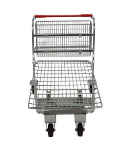 Vestil Steel Nestable Wire Cart - 59 In. x 28 In. x 36 In. 275 lb - Silver