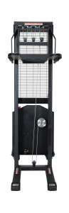 Vestil Steel Stacker with Fixed DC Powered Winch - 770 lb Black / - Yellow