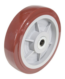 Vestil Polypropylene Wheel - 10 In. Diameter x 2-1/2 In. Width - Maroon