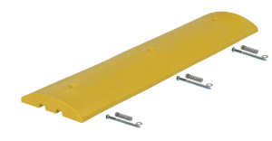 Vestil Plastic Speed Bump Concrete Hardware - 48 In. x 12 In. x 2-1/4 In. - Yellow
