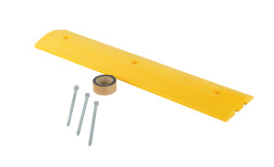 Vestil Plastic Speed Bump Asphalt Hardware - 48 In. x 10 In. x 2 In. - Yellow