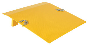 Vestil Steel Truck Dock Plate - 60 In. x 60 In. x 12-5/8 In. 5,500 lb - Yellow