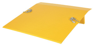 Vestil Steel Truck Dock Plate - 60 In. x 60 In. x 12-5/8 In. 5,500 lb - Yellow
