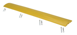 Vestil Plastic Speed Bump Concrete Hardware - 72 In. x 12 In. x 2-1/4 In. - Yellow