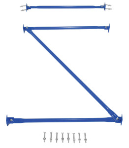 Vestil Steel Standard Cantilever Brace Set - 120 In. x 36 In. - Blue