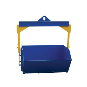 Vestil Steel Self Dumping Bin - 2 Cubic Yard 6,000 - Blue