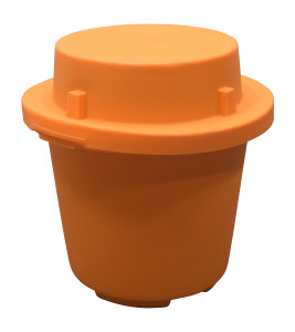 Vestil Low Density Polyethylene Over Pack Drum Containment Container - 800 lb - Orange
