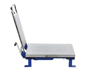 Vestil Steel Scissor Lift Table Foot Pump - 34-9/16 In. x 17-3/4 In. x 34-1/2 In. 400 lb - Blue