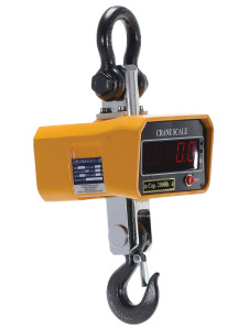 Vestil Steel Crane Scale - 8 In. x 7-5/8 In. x 17 In. 2,000 lb - Yellow