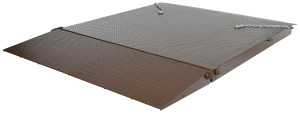 Vestil Steel Heavy Duty Container Ramp - 72 In. Width 15,000 lb - Brown