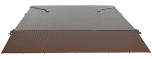 Vestil Steel Heavy Duty Container Ramp - 72 In. Width 15,000 lb - Brown