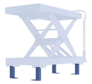 Vestil Steel Stationary Legs For Auto Hite Cart Models - Blue