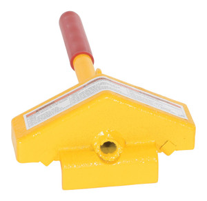 Vestil Steel Single Rail Chock - 7-1/2 In. Width - Yellow