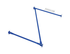 Vestil Steel Standard Cantilever Brace Set - 72 In. x 36 In. - Blue