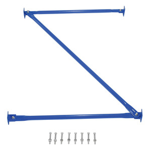Vestil Steel Standard Cantilever Brace Set - 72 In. x 36 In. - Blue