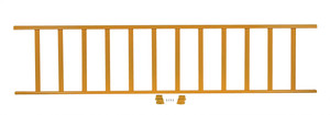 Vestil Steel Semi-Permanent Barrier Railing - 120 In. Length - Yellow