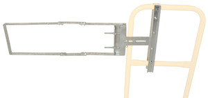 Vestil Galvanized Steel Self-Closing Gate - 24 In. to 40 In. Opening - Gray