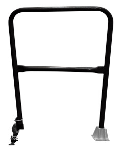 Vestil Steel Dock Safety Swing Gate - 3 Ft. Length - Black