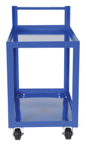 Vestil Steel Service Cart with - 2 Shelves 38-1/4 In. x 21-7/8 In. x 40-1/2 In. 1,000 lb - Blue