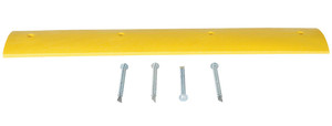 Vestil Plastic Heavy Duty Speed Bump Asphalt Hardware - 72 In. x 12 In. x 2-1/4 In. - Yellow
