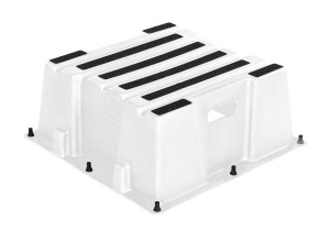 Vestil Marine Step Poly Nestable - 1 Step - White