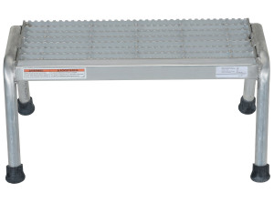 Vestil Aluminum - 1 Step Stand 500 lb - Silver