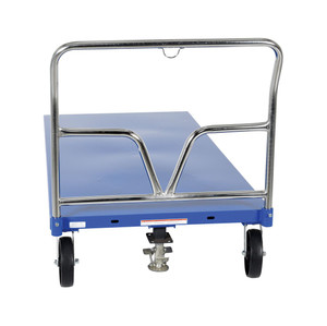 Vestil Steel Platform Truck - 76-1/2 In. x 24 In. x 40 In. 3,600 lb - Blue