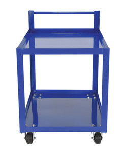 Vestil Steel Service Cart with - 2 Shelves 42-1/4 In. x 27-7/8 In. x 40-1/2 In. 1,000 lb - Blue