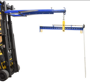 Vestil Steel Adjustable Spreader Beam Upper Bail Adjustable Chain Driven - 2,500 lb Blue / - Yellow