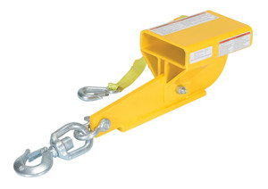 Vestil Steel Hoist Single Auto Tension Swivel Hook 16 In x 6 In x - 14-5/16 In 4,000 lb - Yellow