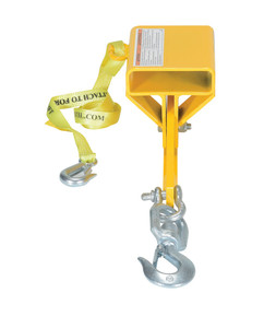 Vestil Steel Hoist Single Auto Tension Swivel Hook 16 In x 6 In x - 14-5/16 In 4,000 lb - Yellow