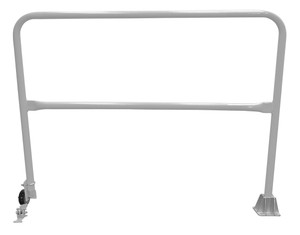 Vestil Steel Dock Safety Swing Gate - 5 Ft. Length - Silver