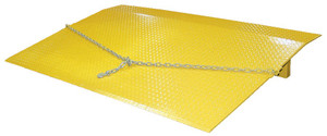 Vestil Steel Truck Dock Plate - 36 In. x 48 In. x 8-11/16 In. 7,300 lb - Yellow